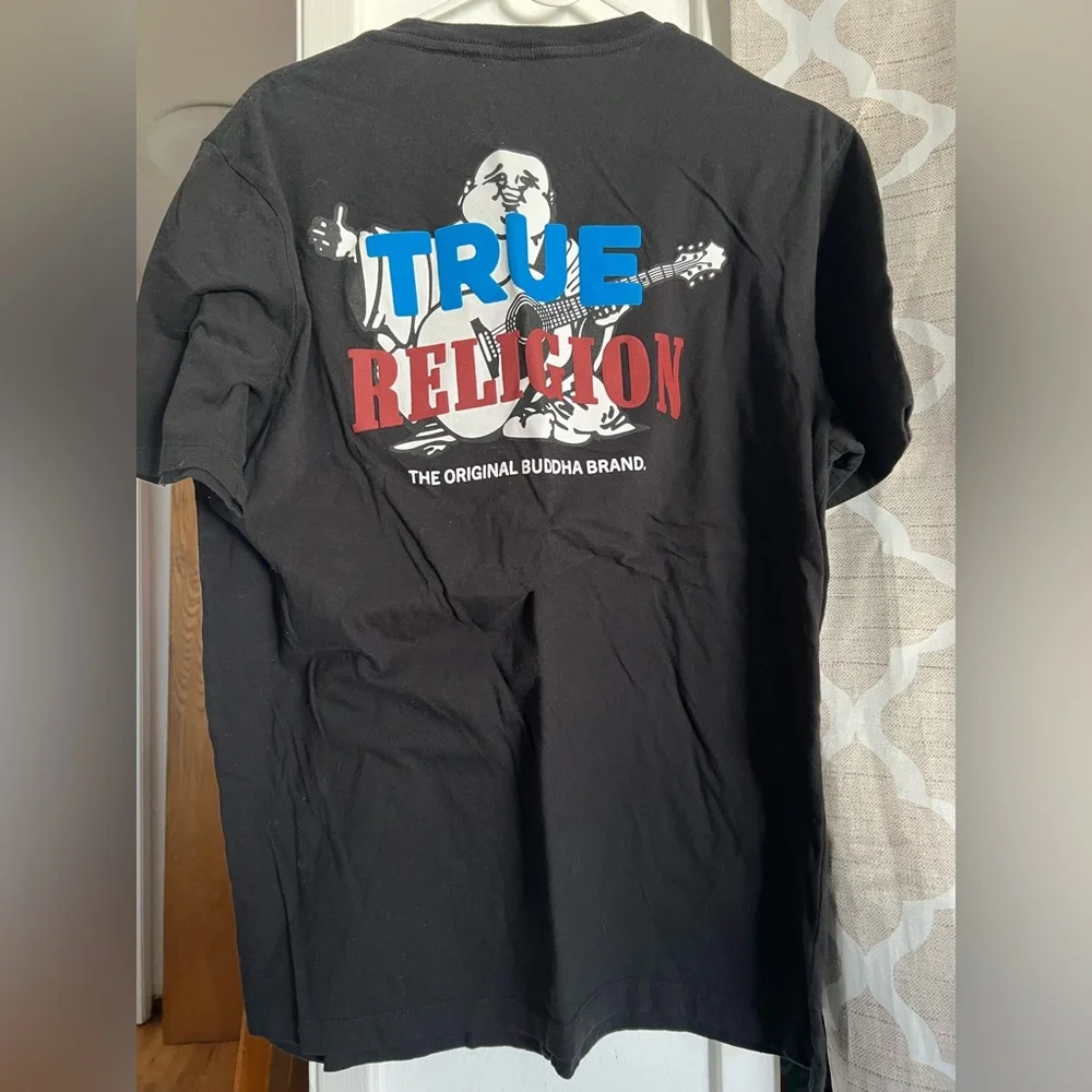 True Religion Black Short Sleeve Tee